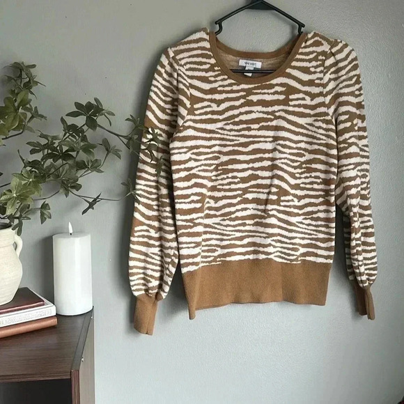 Nine West Women’s Scoopneck Balloon-Sleeve Sweater - Picture 4 of 8